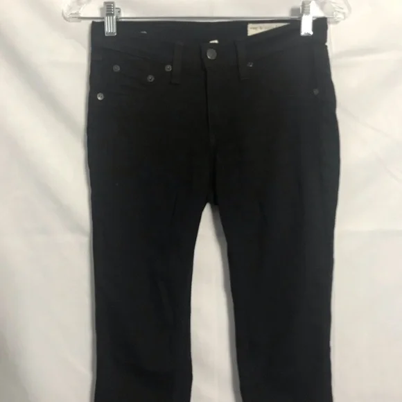 Rag & Bone Mid Rise "Black Plush" Leggings Jeans Size 25!! - Picture 4 of 11